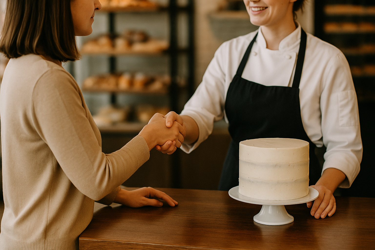confiance dans la pâtisserie